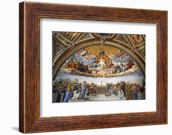 Raphael's Rooms, Disputation of the Holy Sacrament, Vatican Museum, Rome, Lazio-Godong-Framed Photographic Print