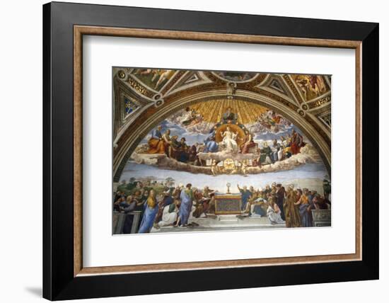 Raphael's Rooms, Disputation of the Holy Sacrament, Vatican Museum, Rome, Lazio-Godong-Framed Photographic Print