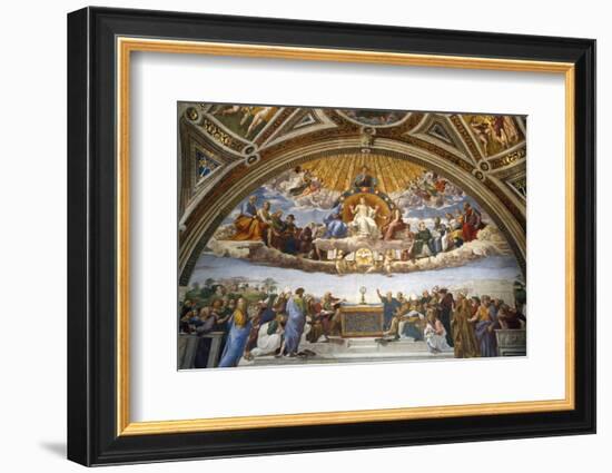 Raphael's Rooms, Disputation of the Holy Sacrament, Vatican Museum, Rome, Lazio-Godong-Framed Photographic Print