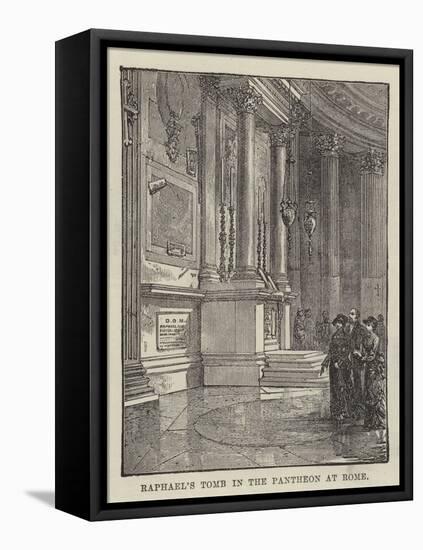 Raphael's Tomb in the Pantheon at Rome-null-Framed Premier Image Canvas