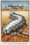 Caterpillar Tank Cartoon Scatters Fleeing Germans-Raphael Tuck-Art Print
