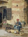 An Eastern Doorway: at the Moslem Chief's Door, 1887-Raphael Von Ambros-Framed Giclee Print