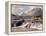 Rapids and Fremont Peak on Lower Titcomb Basin, Bridger National Forest, USA-Don Paulson-Framed Premier Image Canvas