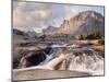 Rapids and Fremont Peak on Lower Titcomb Basin, Bridger National Forest, USA-Don Paulson-Mounted Photographic Print
