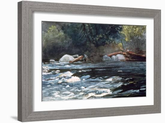 Rapids, Hudson River, 1894-Winslow Homer-Framed Giclee Print