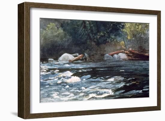 Rapids, Hudson River, 1894-Winslow Homer-Framed Giclee Print