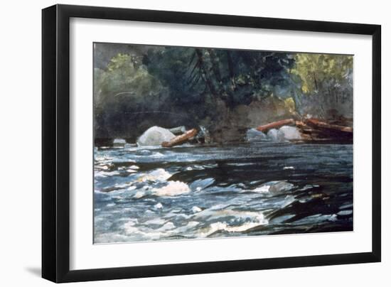 Rapids, Hudson River, 1894-Winslow Homer-Framed Giclee Print