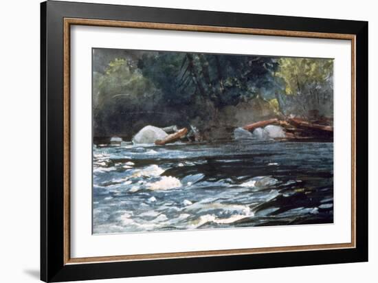 Rapids, Hudson River, 1894-Winslow Homer-Framed Giclee Print