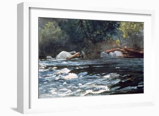 Rapids, Hudson River, 1894-Winslow Homer-Framed Giclee Print