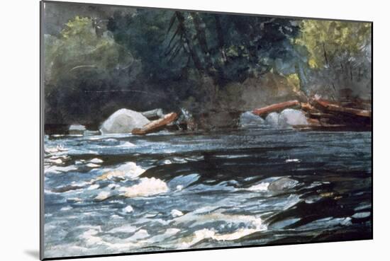 Rapids, Hudson River, 1894-Winslow Homer-Mounted Giclee Print