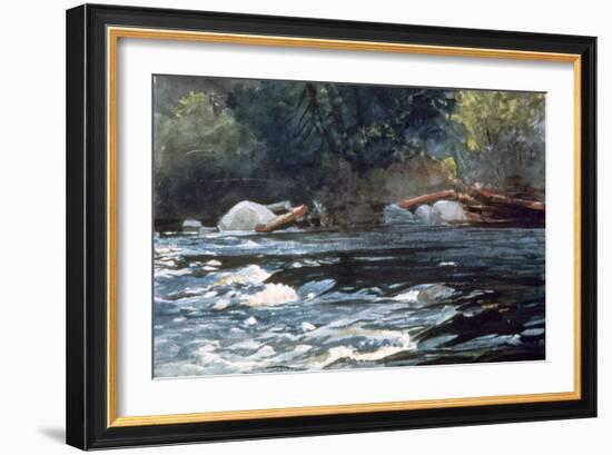 Rapids, Hudson River, 1894-Winslow Homer-Framed Giclee Print