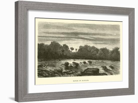 Rapids of Mantalo-Édouard Riou-Framed Giclee Print