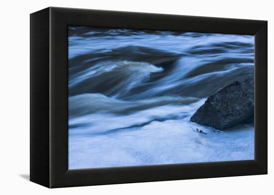 Rapids With Boulder-Anthony Paladino-Framed Premier Image Canvas