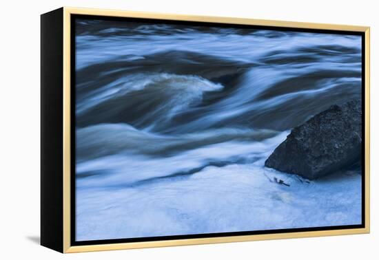 Rapids With Boulder-Anthony Paladino-Framed Premier Image Canvas