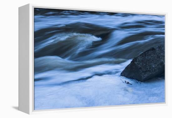 Rapids With Boulder-Anthony Paladino-Framed Premier Image Canvas