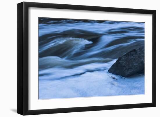 Rapids With Boulder-Anthony Paladino-Framed Giclee Print