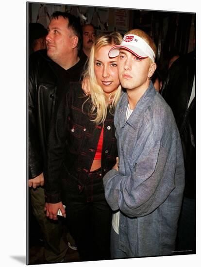 Rapper Eminem and Wife Kim at His Record Release Party-Marion Curtis-Mounted Premium Photographic Print