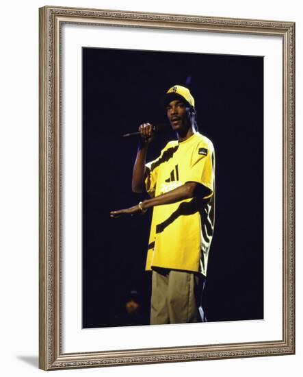 Rapper Snoop Doggy Dogg Performing at Radio City Music Hall-null-Framed Premium Photographic Print
