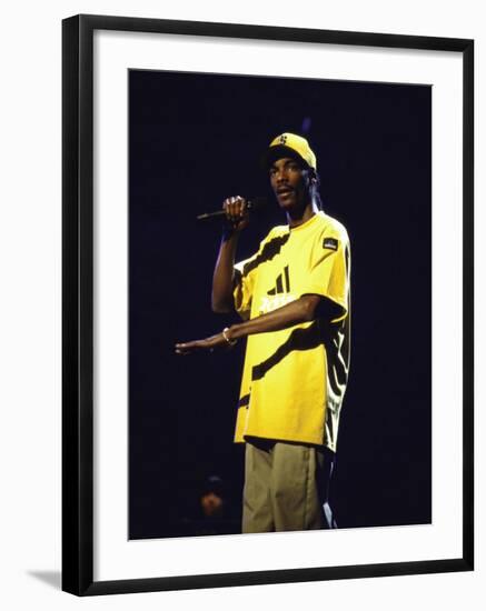 Rapper Snoop Doggy Dogg Performing at Radio City Music Hall-null-Framed Premium Photographic Print