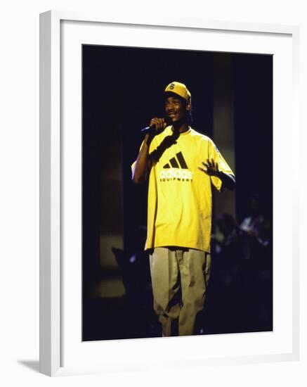 Rapper Snoop Doggy Dogg Performing at Radio City Music Hall-null-Framed Premium Photographic Print