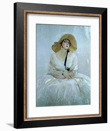 Raquel Meller, Tarazona, 1888 - 1962. Oil on canvas-Sorolla Joaquin-Framed Giclee Print