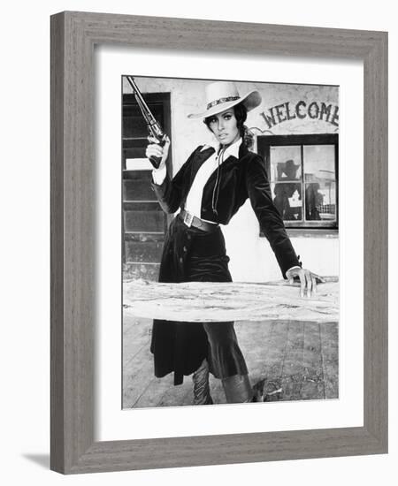 Raquel Welch. "Bandolero!" [1968], Directed by Andrew V. Mclaglen.-null-Framed Photographic Print