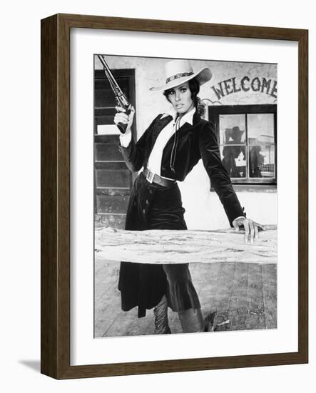 Raquel Welch. "Bandolero!" [1968], Directed by Andrew V. Mclaglen.-null-Framed Photographic Print