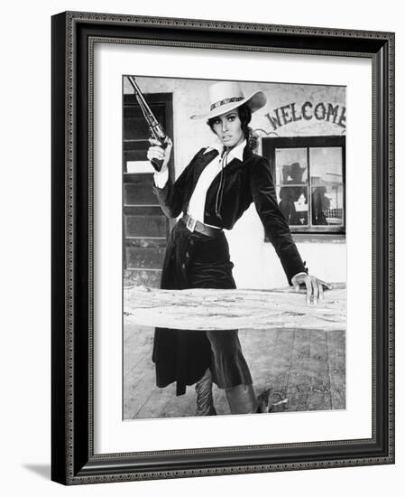 Raquel Welch. "Bandolero!" [1968], Directed by Andrew V. Mclaglen.-null-Framed Photographic Print