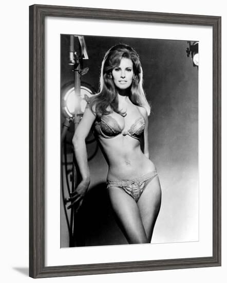 Raquel Welch, Portrait from the Film, Bedazzled, 1967-null-Framed Photo