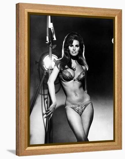 Raquel Welch, Portrait from the Film, Bedazzled, 1967-null-Framed Stretched Canvas