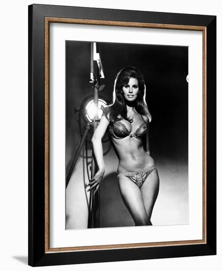 Raquel Welch, Portrait from the Film, Bedazzled, 1967-null-Framed Photo