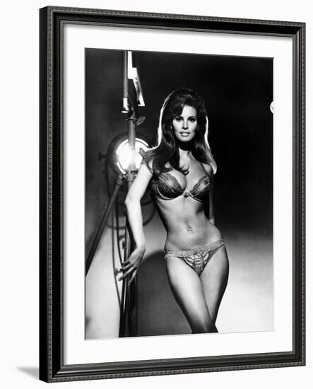 Raquel Welch, Portrait from the Film, Bedazzled, 1967-null-Framed Photo