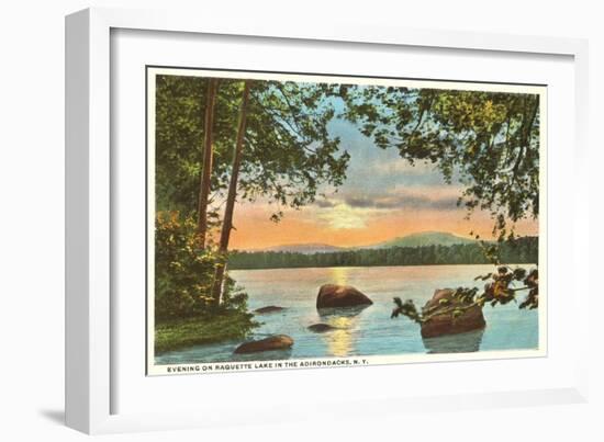 Raquette Lake, Adirondacks, New York-null-Framed Art Print