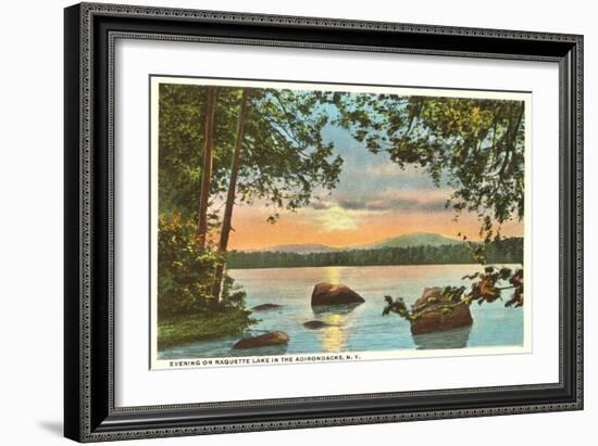 Raquette Lake, Adirondacks, New York-null-Framed Art Print