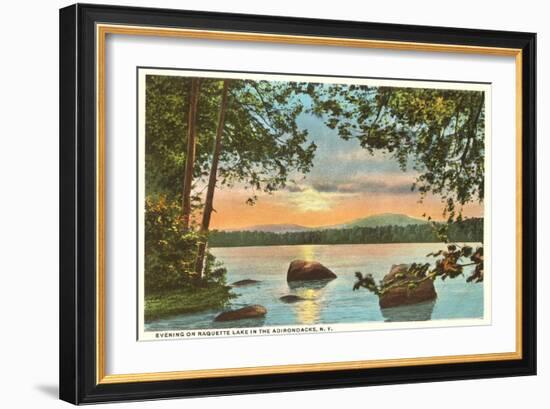 Raquette Lake, Adirondacks, New York-null-Framed Art Print