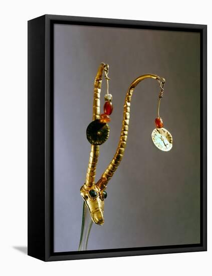 Rare earring or part of a diadem in the form of a gazelle-Werner Forman-Framed Premier Image Canvas