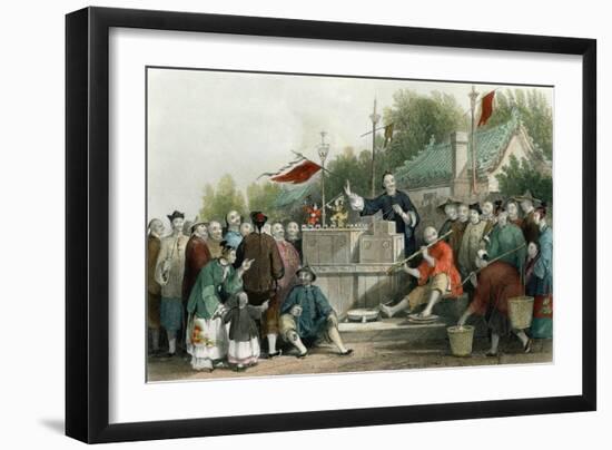 Raree Show-Thomas Allom-Framed Art Print