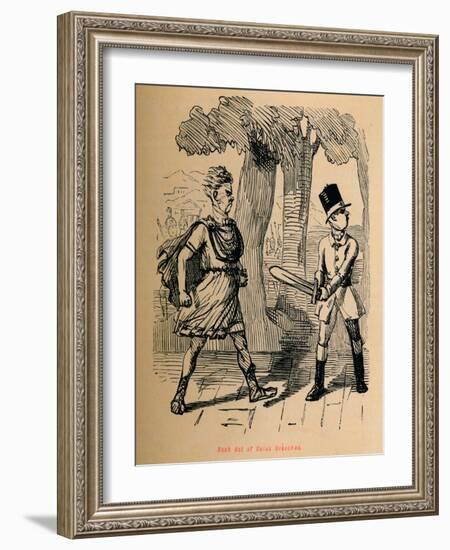 'Rash Act of Gaius Gracchus', 1852-John Leech-Framed Giclee Print