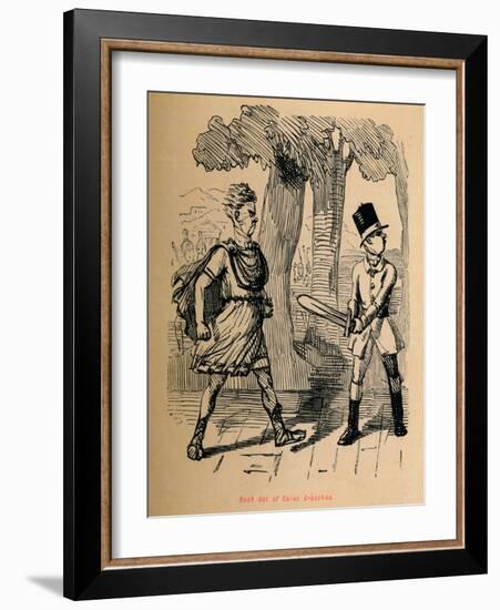 'Rash Act of Gaius Gracchus', 1852-John Leech-Framed Giclee Print