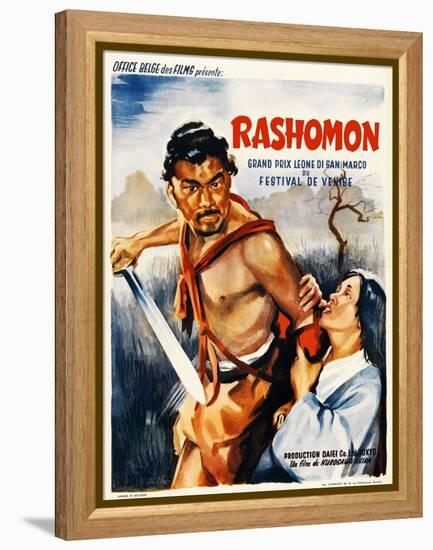 Rashomon, Japanese Movie Poster-null-Framed Premier Image Canvas