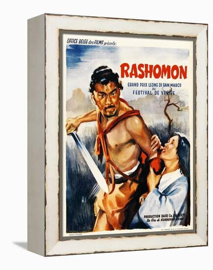 Rashomon, Japanese Movie Poster-null-Framed Premier Image Canvas