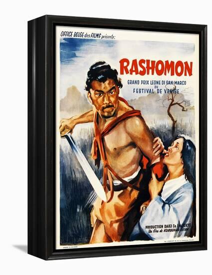 Rashomon, Japanese Movie Poster-null-Framed Premier Image Canvas