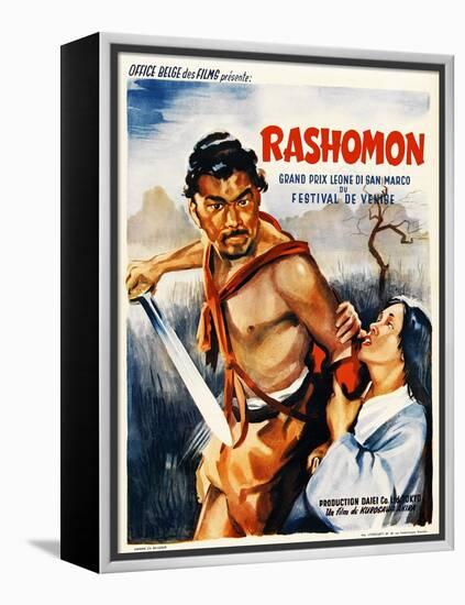 Rashomon, Japanese Movie Poster-null-Framed Premier Image Canvas