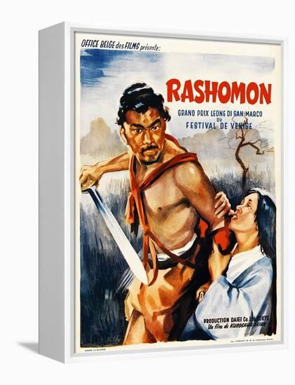 Rashomon, Japanese Movie Poster-null-Framed Premier Image Canvas