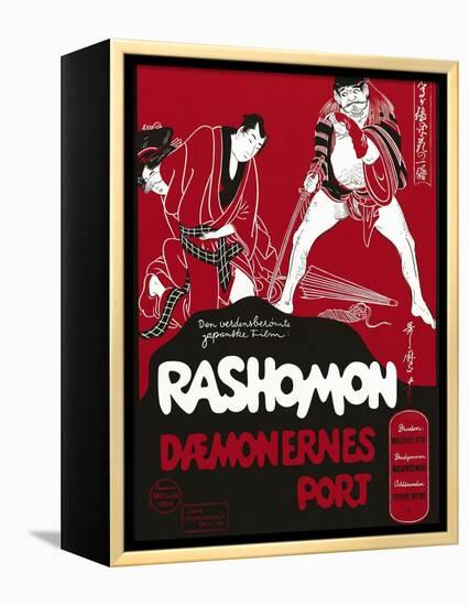 Rashomon, Japanese Movie Poster-null-Framed Premier Image Canvas