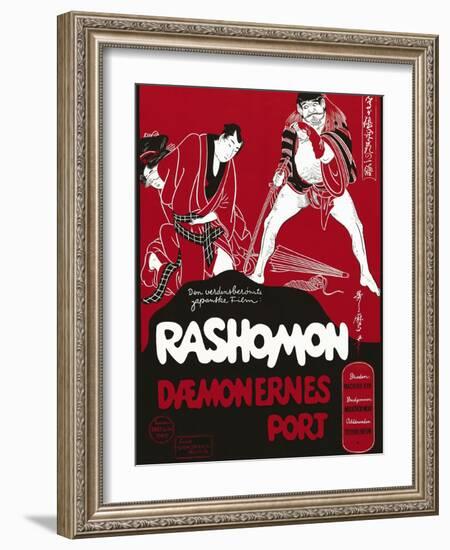 Rashomon, Japanese Movie Poster-null-Framed Giclee Print