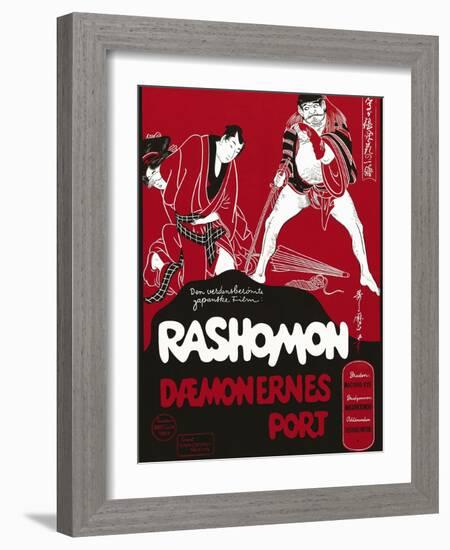 Rashomon, Japanese Movie Poster-null-Framed Giclee Print