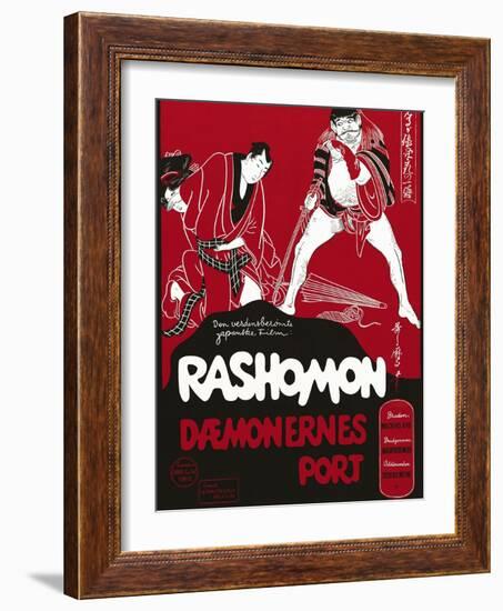 Rashomon, Japanese Movie Poster-null-Framed Giclee Print