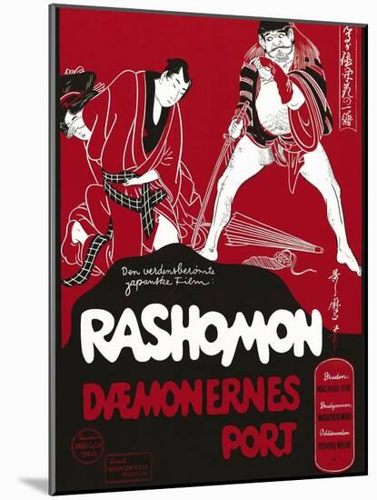 Rashomon, Japanese Movie Poster-null-Mounted Giclee Print