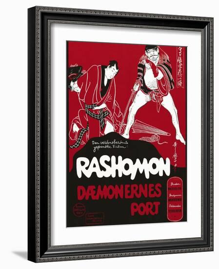 Rashomon, Japanese Movie Poster-null-Framed Giclee Print